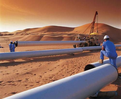 NEGC mechanical pipeline installation in the Saudi desert